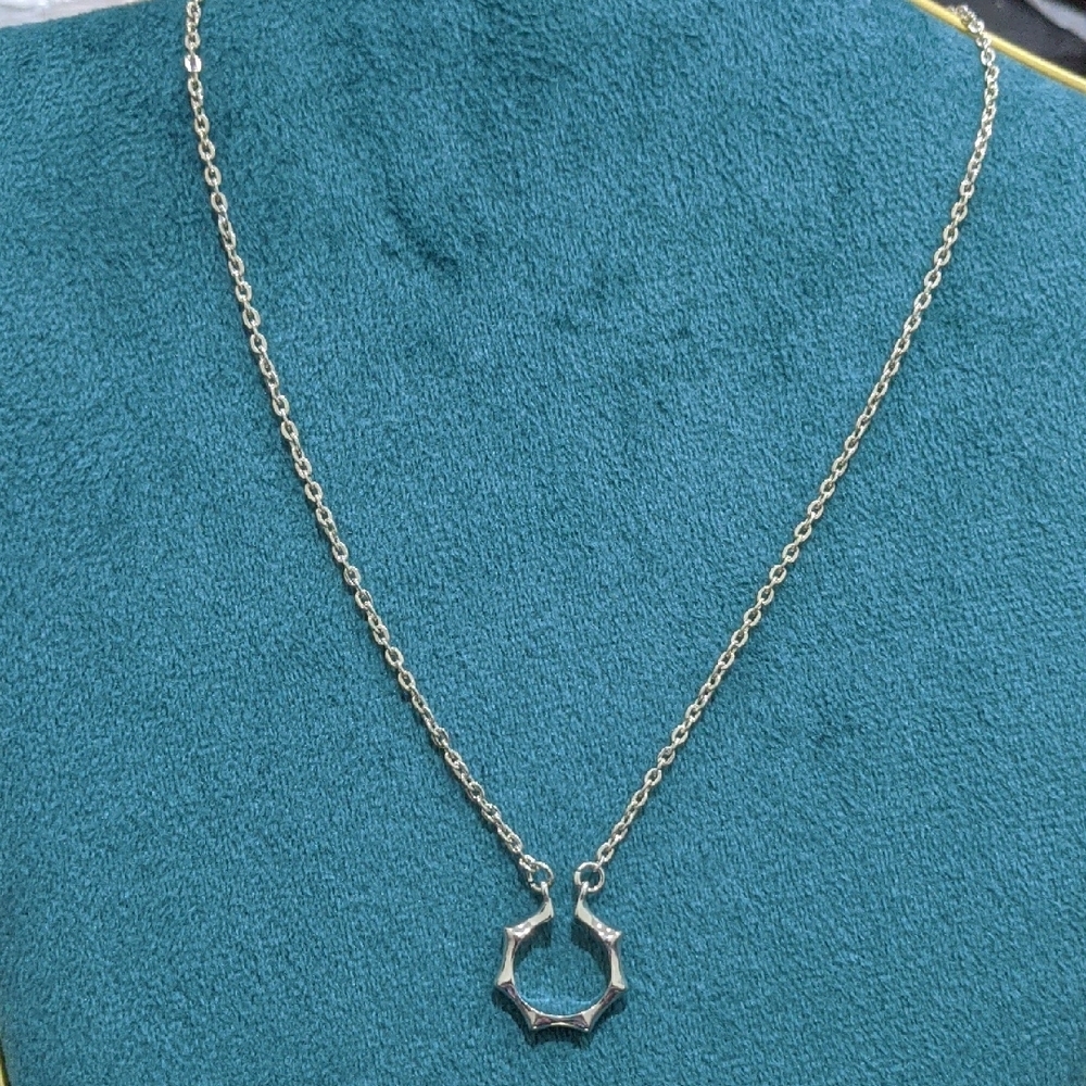Intricate Design Silver Necklace with Unique Pendant